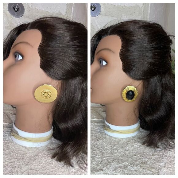 Fashion vintage clip on earring set of 2 - Picture 1 of 5